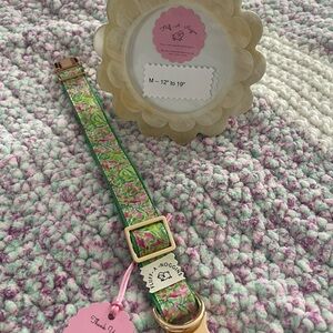 Lilly Pulitzer inspired dog collars 12”-19”